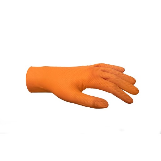 Nitrilové rukavice oranžové 10 ks v balení Brela Pro Care Grip Gloves