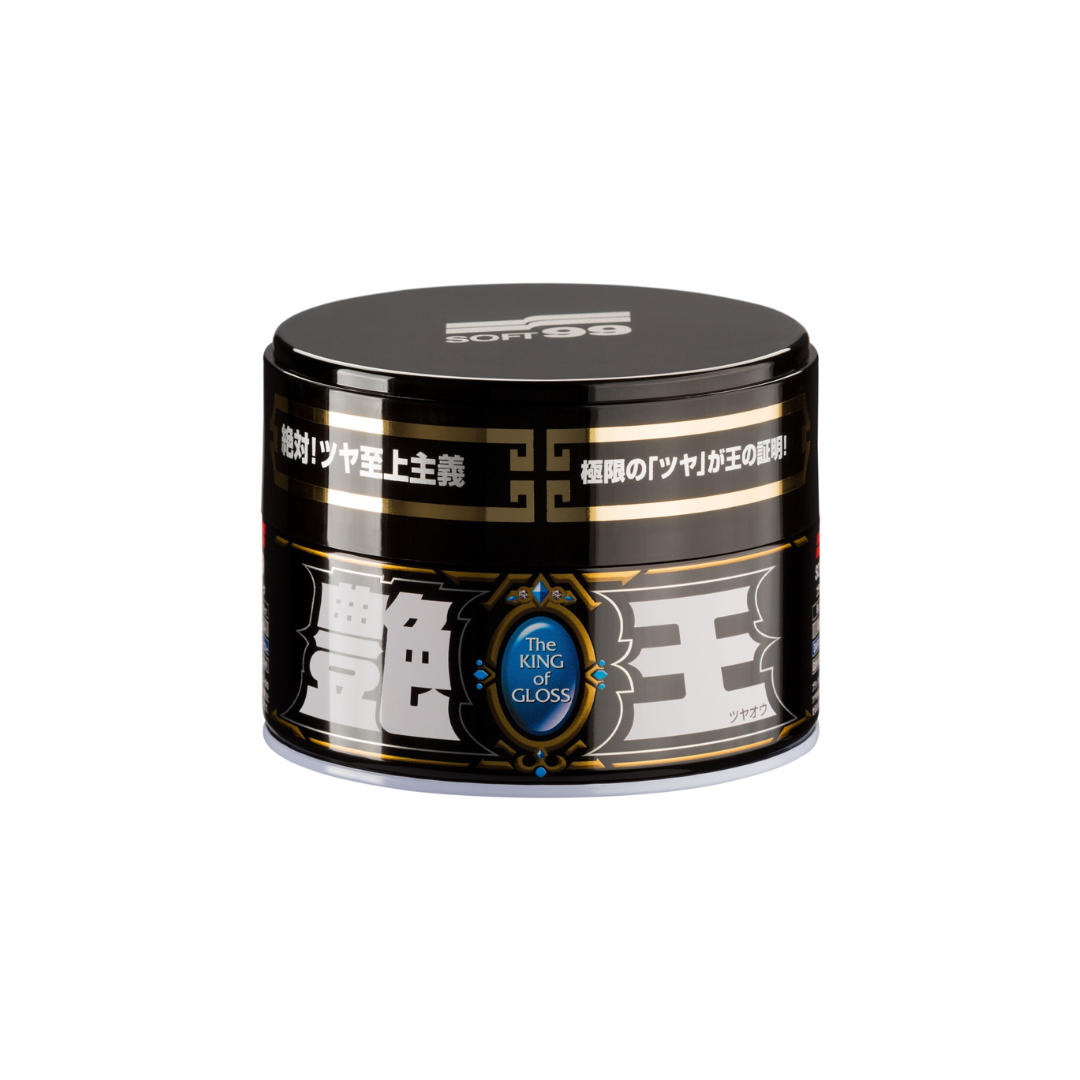 Soft99 The King of Gloss Wax Black & Dark 300 g – vosk pre tmavé laky