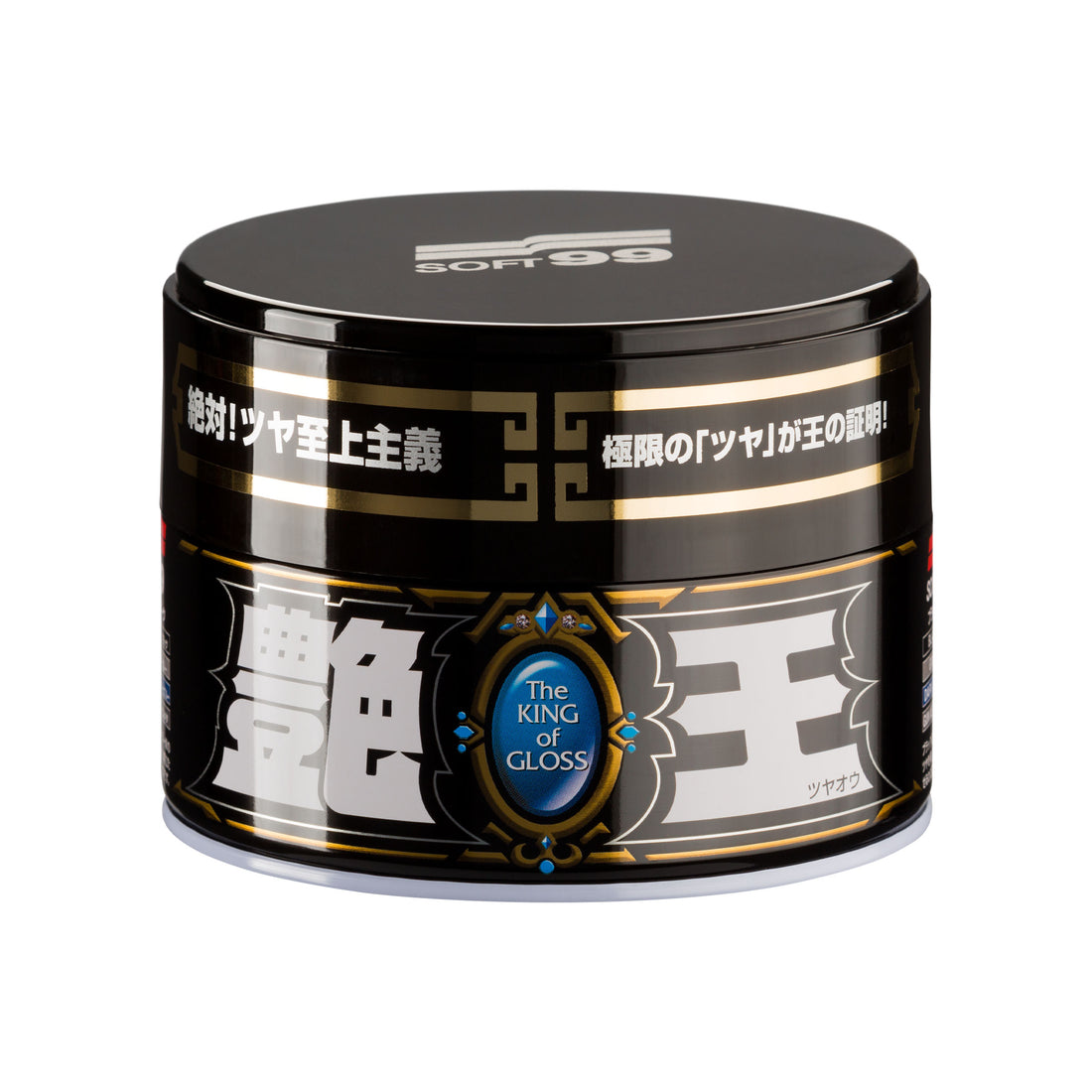 Soft99 The King of Gloss Wax Black & Dark 300 g – vosk pre tmavé laky