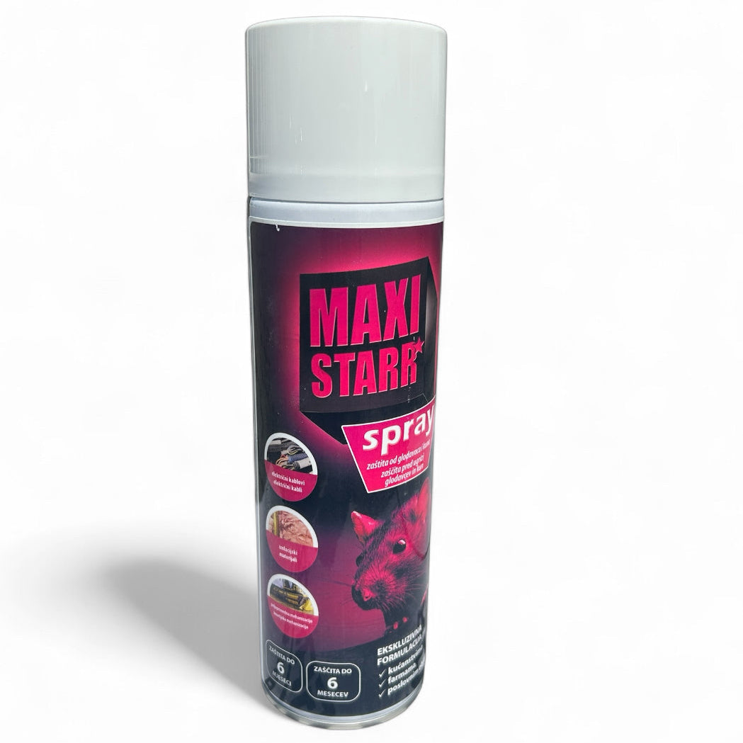 MAXI STARR SPRAY – Ochranný sprej proti kunám a hlodavcom (500 ml)