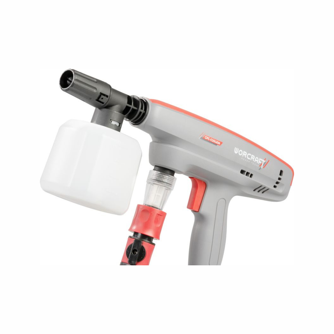 Akumulátorová tlaková pištoľ Worcraft CPC-S20LiEM – 20V, 2.0Ah, sada s príslušenstvom