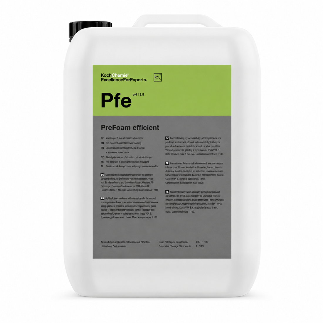 Koch Chemie PreFoam efficient (Pfe) – Penivý predumývač 5 l