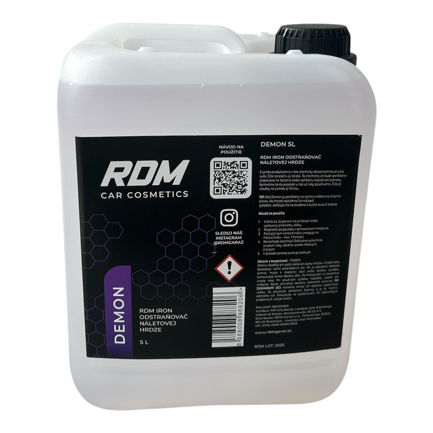 RDM Iron DEMON - Odstraňovač náletovej hrdze 5L