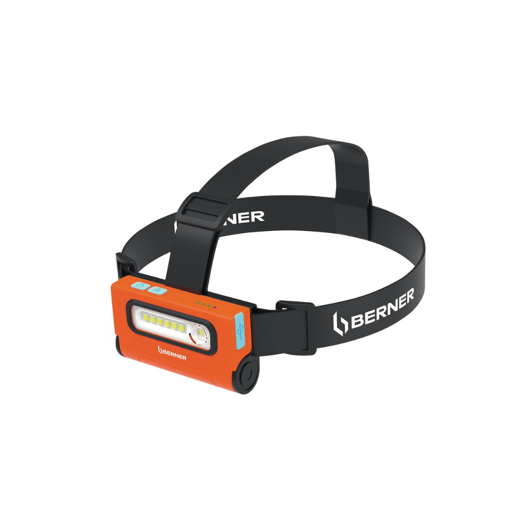 Čelová lampa Berner 2 v 1 Premium – USB-C