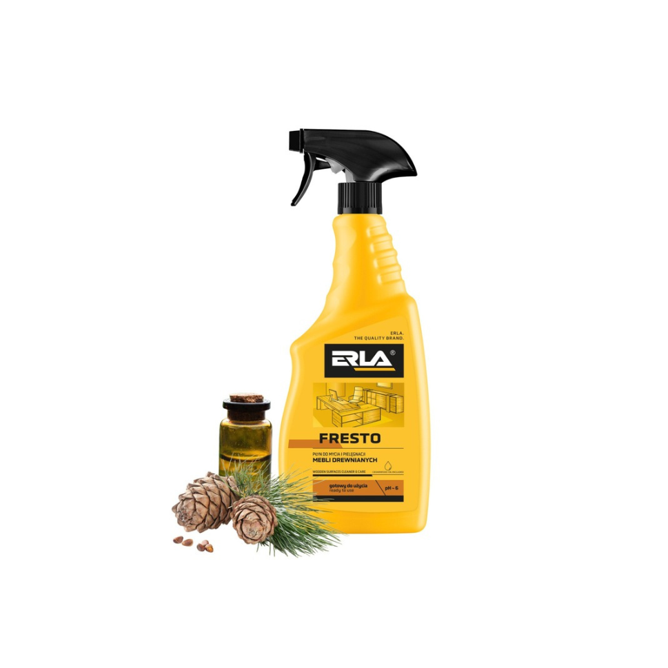 K2 ERLA FRESTO – čistič a ošetrujúci prípravok na drevený nábytok 750ml