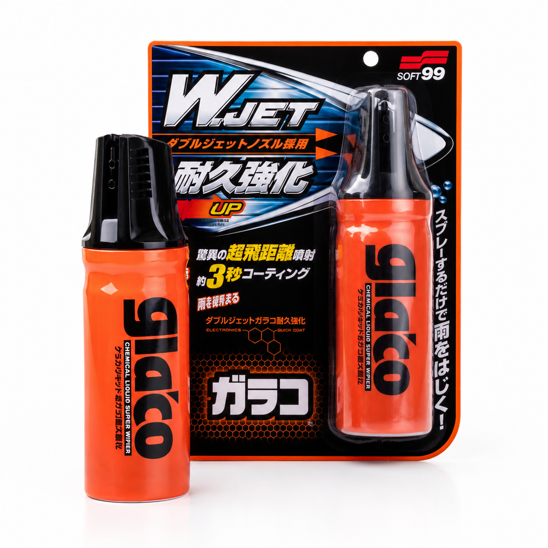 Soft99 Glaco "W" Jet Strong 180 ml – tekuté stierače