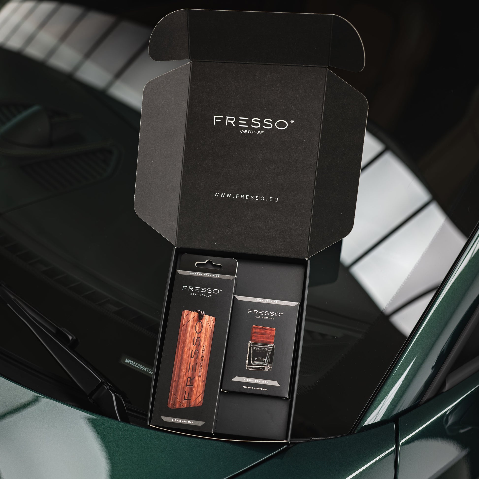 FRESSO Signature Man Gift Box – Darčeková sada vôní do auta