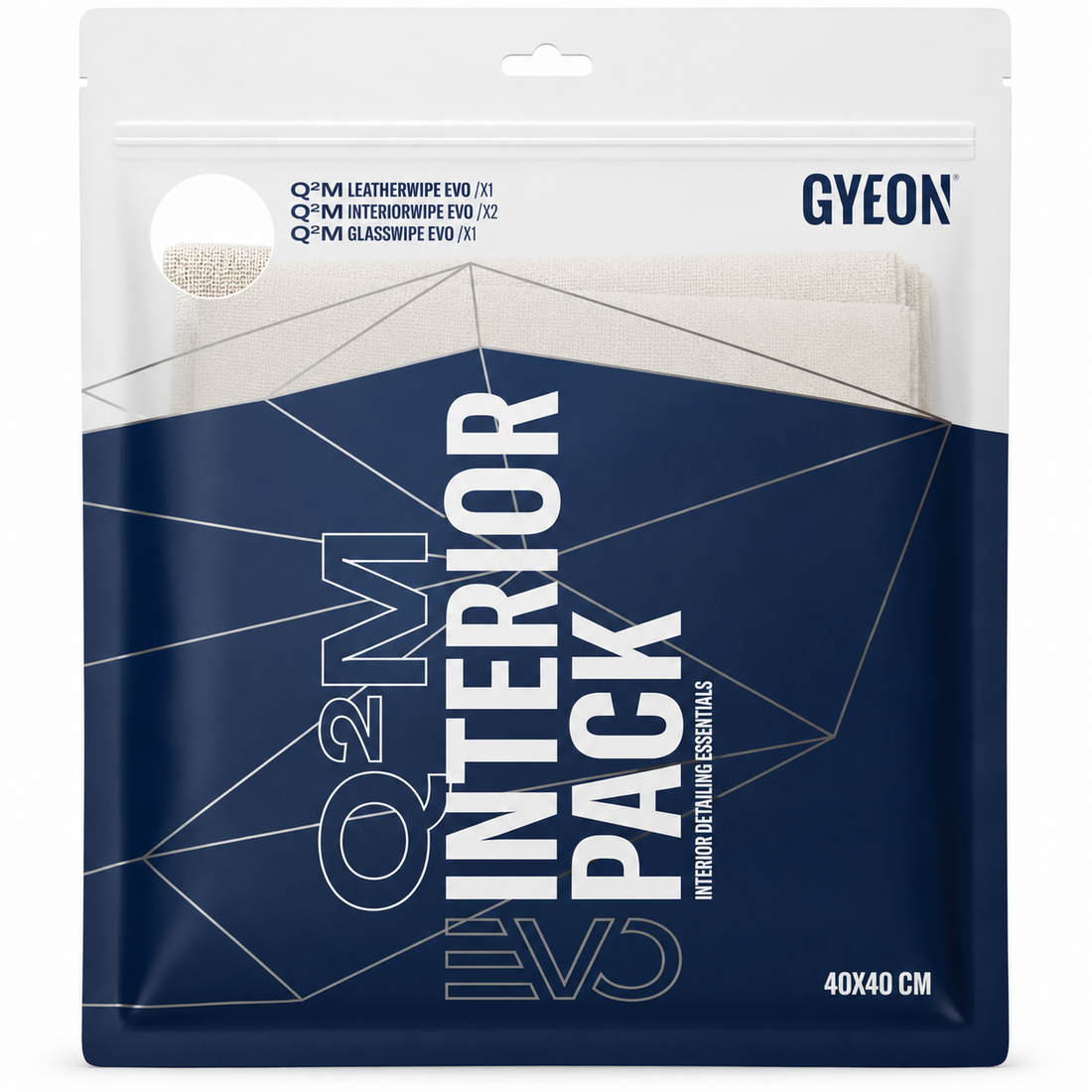 Gyeon Q²M InteriorPack EVO (40 × 40 cm) – sada mikrovláknových utierok do interiéru