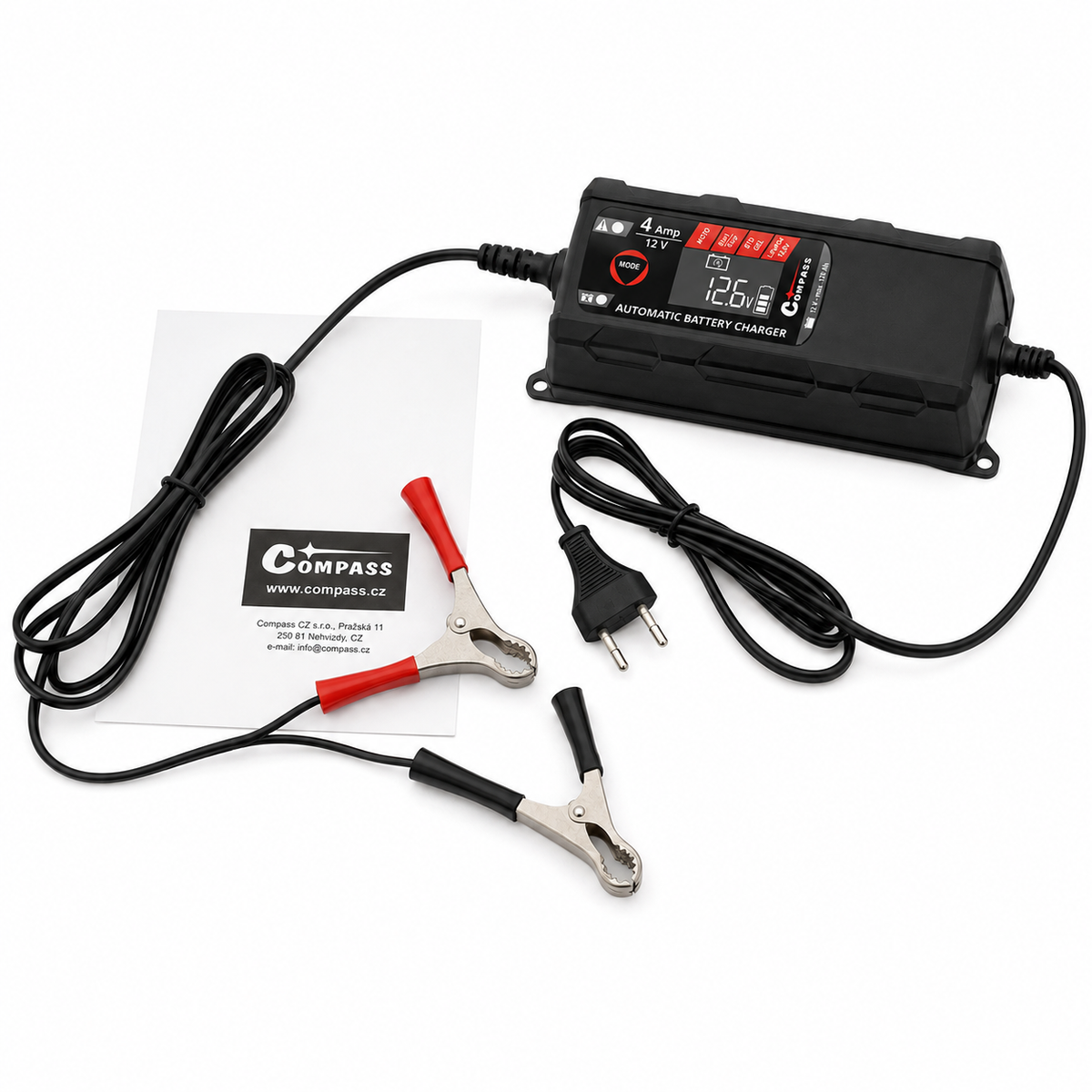 Nabíjačka autobatérií 4Amp 12V
