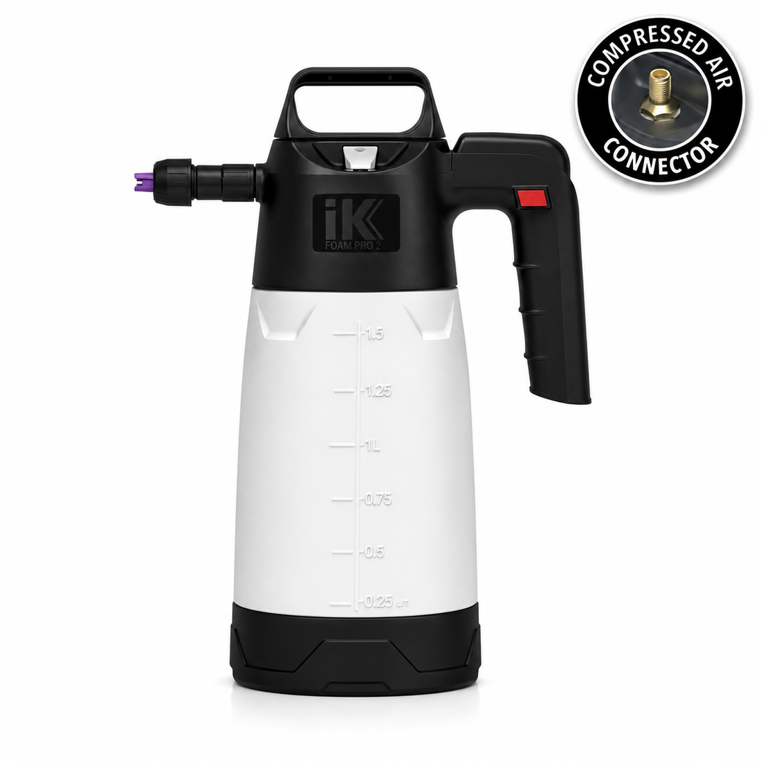 IK FOAM PRO 2+ Professional Sprayer – ručný tlakový napeňovač s pripojením na kompresor