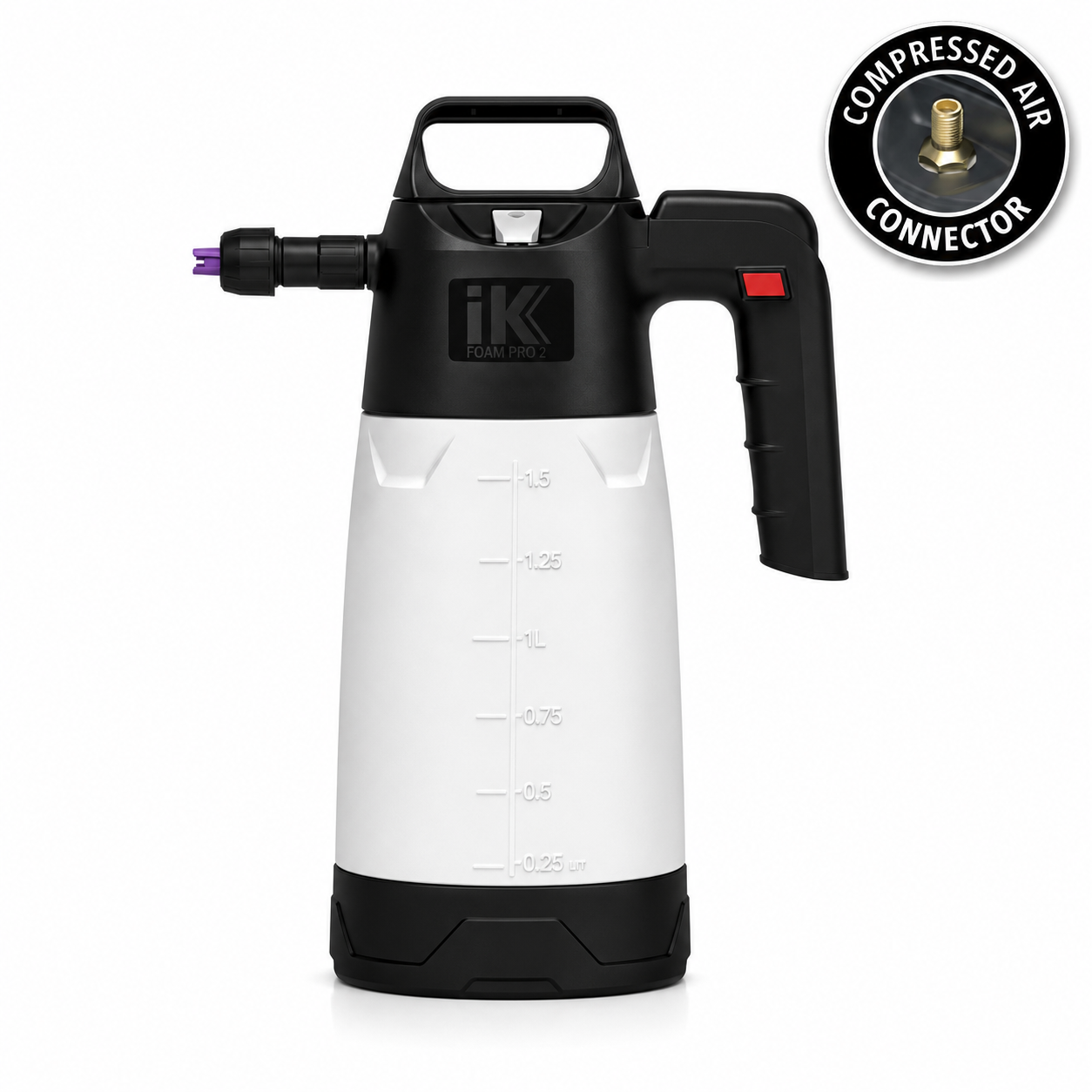 IK FOAM PRO 2+ Professional Sprayer – ručný tlakový napeňovač s pripojením na kompresor