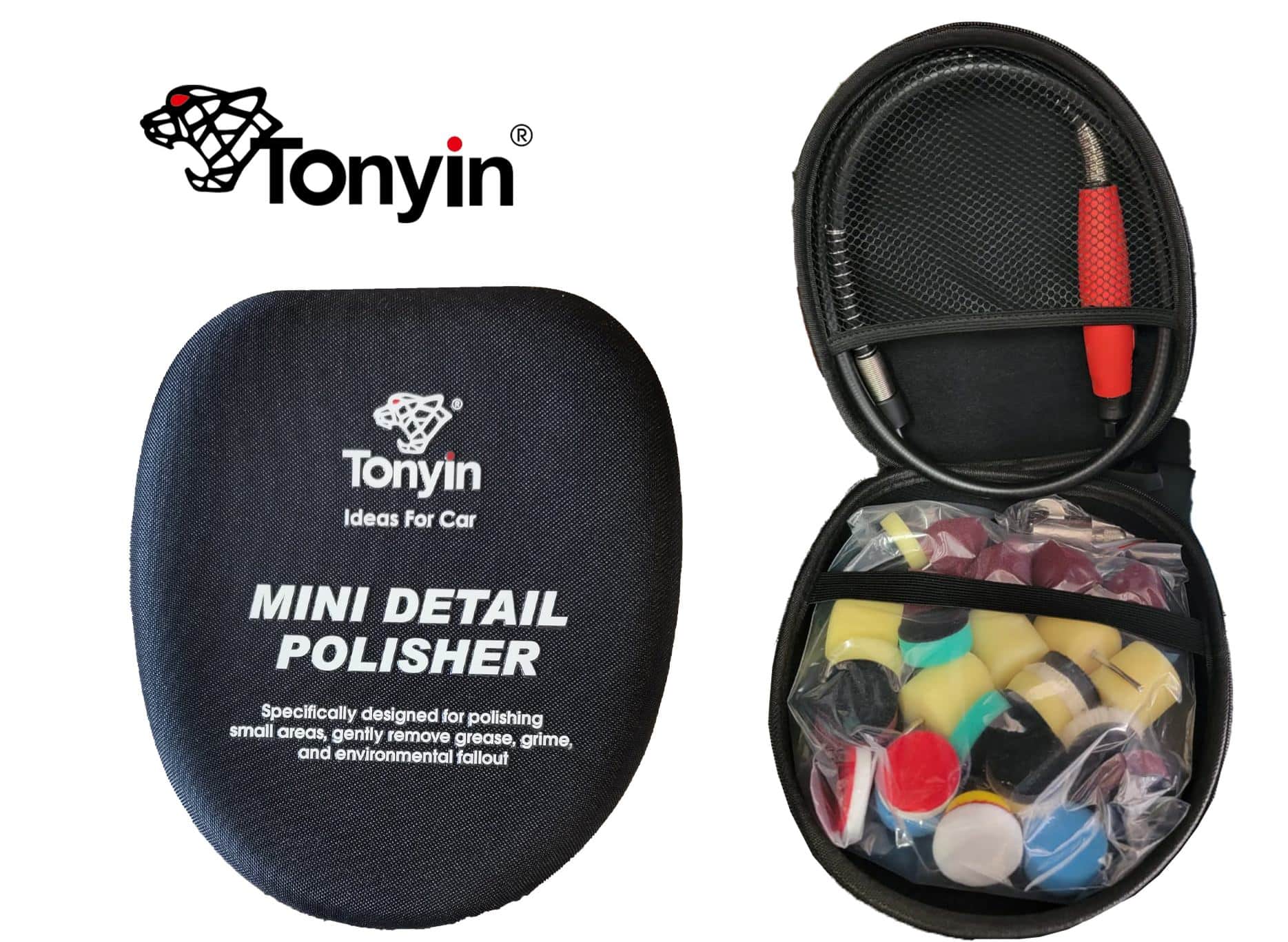 Tonyin mini detailer polisher - leštička na ťažko prístupné miesta