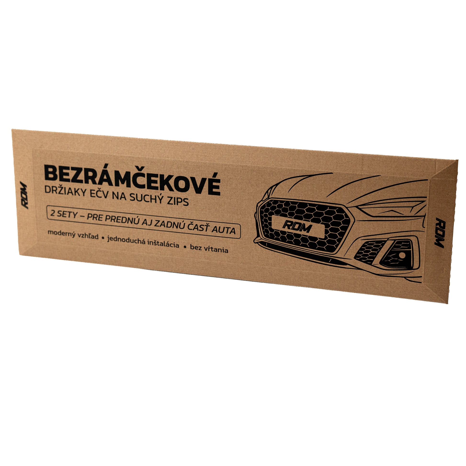 RDM Držiak ŠPZ / EČV suchý zips (balenie 2ks)