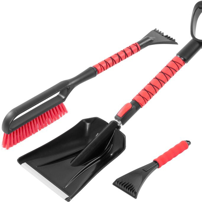 Zimná sada Strend Pro Premium – teleskopická lopata, škrabka a metlička