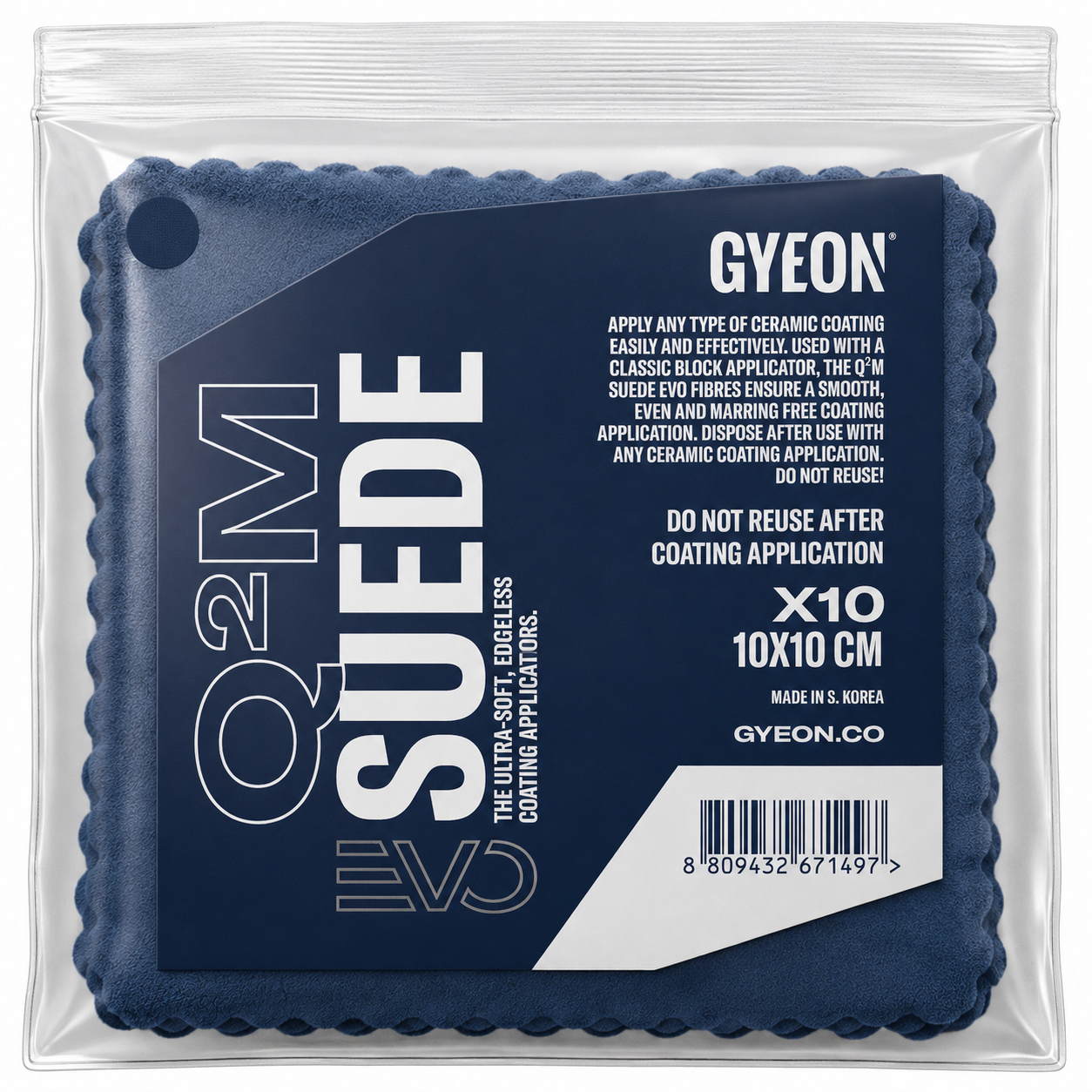 Gyeon Q²M Suede EVO 10-Pack – semišové utierky na aplikáciu keramických povlakov
