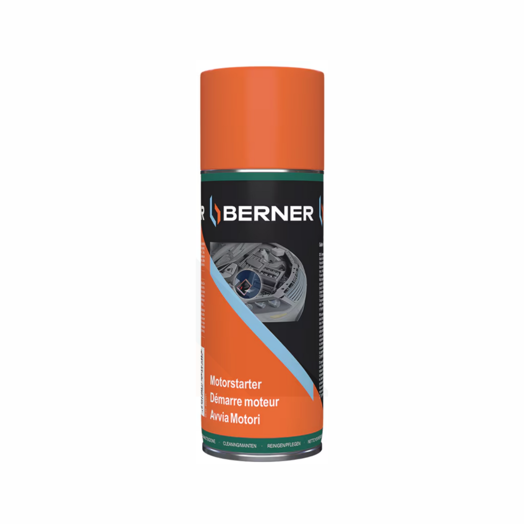 Štartovací sprej pre benzínové a dieselové motory – 400 ml Berner