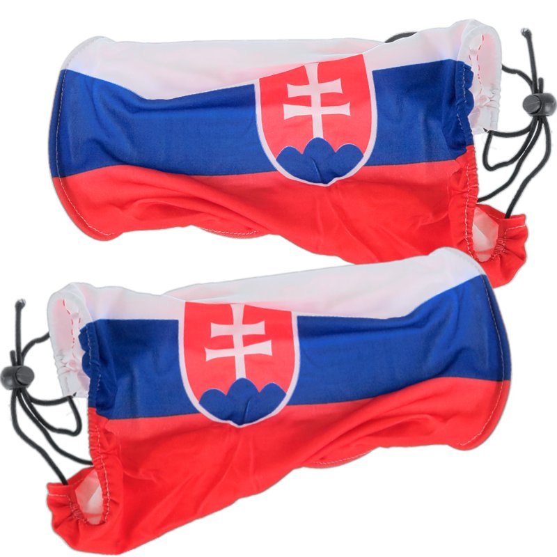 Hokejová vlajka Slovenska na spätné zrkadlo